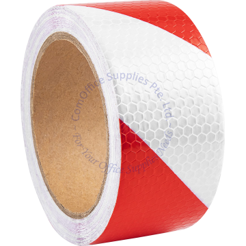 OYAMA REFLECTIVE TAPE 50MM (2") x 15M RED/WHITE