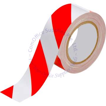 FLOOR HAZARD WARNING ADHESIVE TAPE 48MM (2") - RED/WHITE