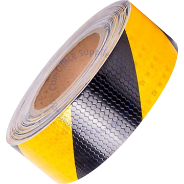 OYAMA REFLECTIVE TAPE 50MM (2") x 15M BLACK/YELLOW