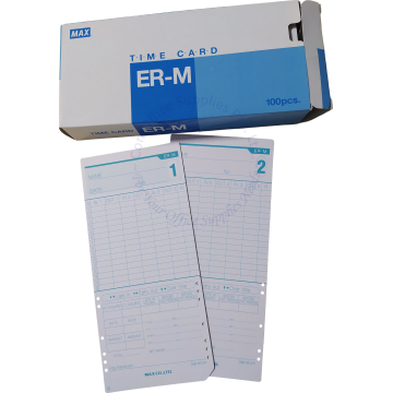 MAX TIME CARD ER-M MONTHLY (100s)
