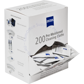 ZEISS PRE-MOISTENED CLEANING WIPES (200s)