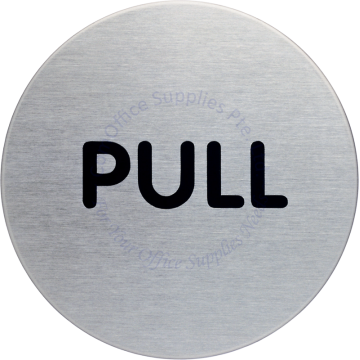 DURABLE STAINLESS STEEL PICTOGRAMS #4901 65MM "PULL"