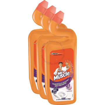 MR. MUSCLE TOILET CLEANER (500MLx3s) - LAVENDER