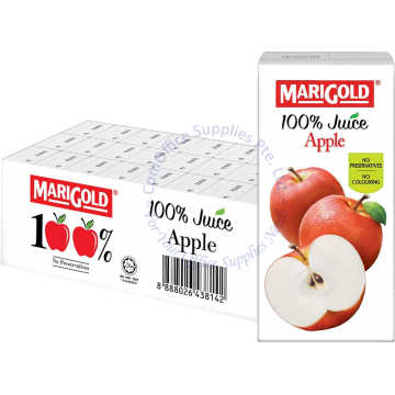 MARIGOLD 100% PACKET JUICE (200MLx24s) - APPLE