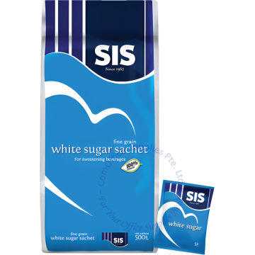 SIS WHITE SUGAR SACHETS (5Gx100s)