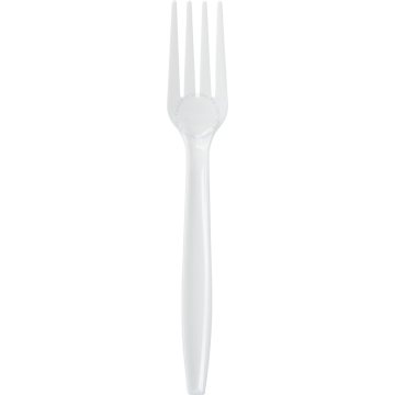 DISPOSABLE PLASTIC FORK 7" (50s)