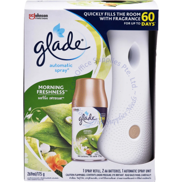 GLADE AUTOMATIC SPRAY STARTER KIT 269ML/175G - MORNING FRESHNESS