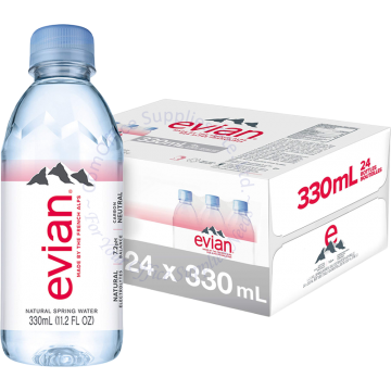 EVIAN MINERAL WATER (330MLx24s)