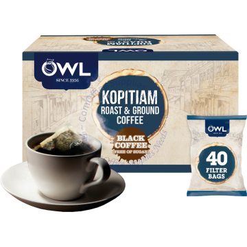 OWL KOPITIAM ROAST - TRADITIONAL BLEND - BLACK COFFEE (5.5Gx40s)