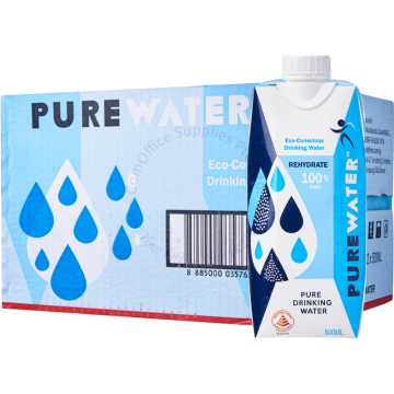 PURE WATER (TETRAPACK) PURE DRINKING WATER (500MLx12s)