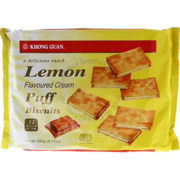 KHONG GUAN BISCUIT - LEMON PUFF 260G (12s)