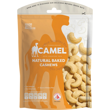CAMEL NATURAL BAKED CASHEWS 135G