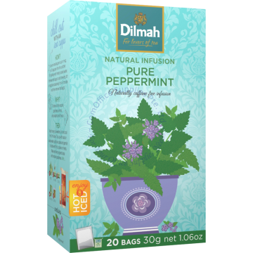 DILMAH INFUSION PURE TEA BAGS (1.5Gx20s) - PEPPERMINT LEAVES