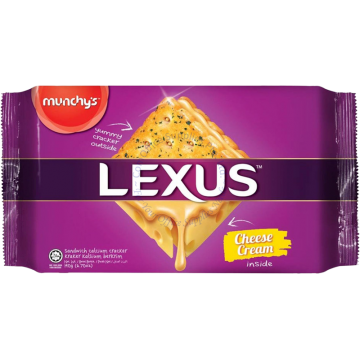 MUNCHY'S LEXUS SANDWICH CALCIUM CRACKERS 190G (10s) - CHEESE