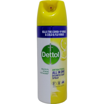 DETTOL DISINFECTANT SPRAY 450ML - LEMON BREEZE