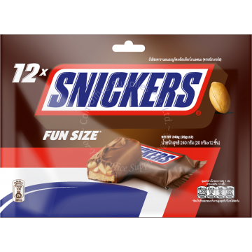 SNICKERS CHOCOLATE BAR FUN SIZE (20Gx12s)