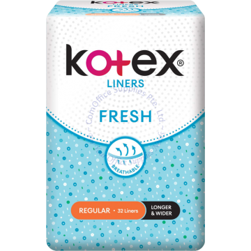 KOTEX BREATHABLE FRESH LINERS - UNSCENTED (LONGER & WIDER) (32s)