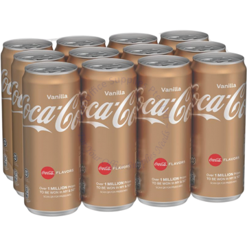 COCA COLA CAN DRINKS (320MLx12s) - VANILLA