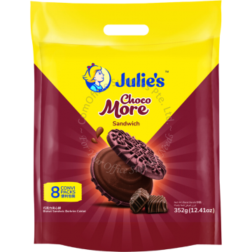 JULIE'S SANDWICH 352G - CHOCO MORE (8s)