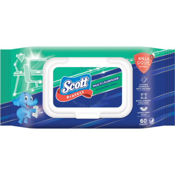 SCOTT PROTECT DISINFECTING WIPES (60s) - MULTI-PURPOSE