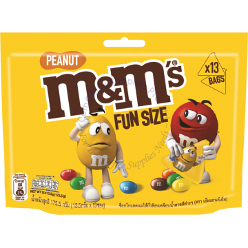 M&M'S CHOCOLATE CANDIES FUNSIZE 175.5G (13.5Gx13s) - PEANUT