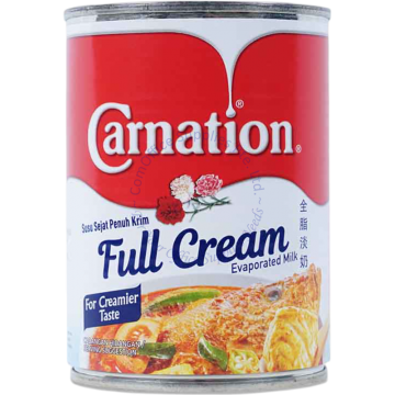 CARNATION EVAPORATED FULL CREAM MILK 390G