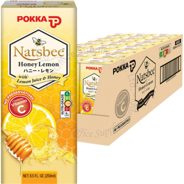 POKKA PACKET DRINKS (250MLx24s) - NATSBEE HONEY LEMON