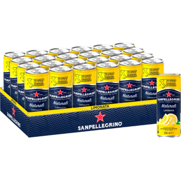 SAN PELLEGRINO SPARKLING CAN DRINK (330MLx24s) - LIMONATA
