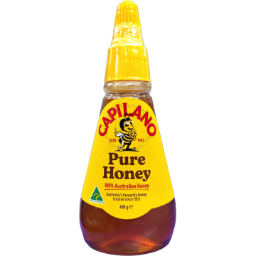 CAPILANO PURE & NATURAL HONEY 400G (TWIST SQUEEZE CAP)