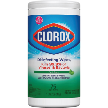 CLOROX DISINFECTING WIPES (75s) - FRESH SCENT