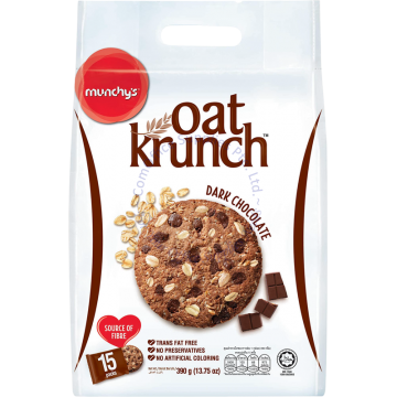 MUNCHY'S OAT KRUNCH CRACKERS 390G (15s) - DARK CHOCOLATE