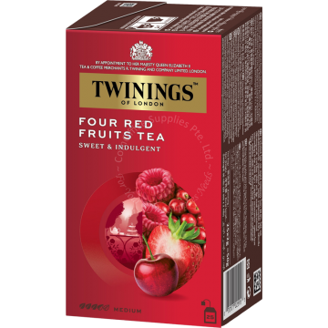 TWININGS TEABAGS (2Gx25s) - FOUR RED FRUITS
