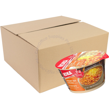 KOKA INSTANT BROAD NOODLES BOWL (95Gx12s) - CREAMY HOT CHICKEN