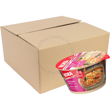 KOKA INSTANT BROAD NOODLES BOWL (95Gx12s) - SICHUAN MALA (VEGETARIAN & VEGAN FRIENDLY)