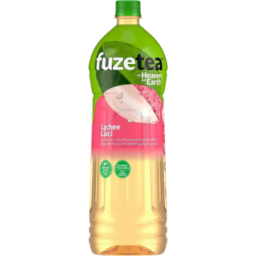 FUZE TEA FLAVOURED WHITE TEA BOTTLE DRINKS 1.5L - LYCHEE
