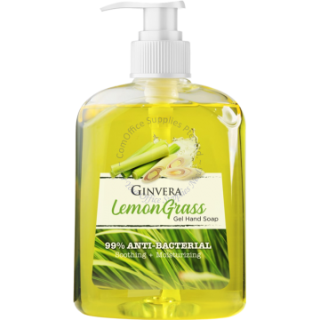 GINVERA ANTI-BACTERIAL GEL HAND SOAP 500ML - LEMONGRASS
