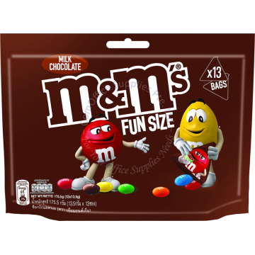M&M'S CHOCOLATE CANDIES FUNSIZE 175.5G (13.5Gx13s) - MILK