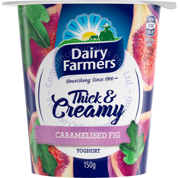 DAIRY FARMERS THICK & CREAMY YOGHURT 150G - CARAMELISED FIG