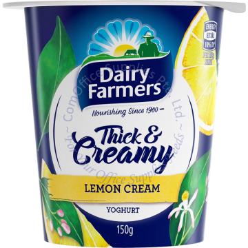 DAIRY FARMERS THICK & CREAMY YOGHURT 150G - LEMON CREAM