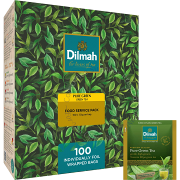 DILMAH PREMIUM ENVELOPED TEA BAGS (2Gx100s) - PURE GREEN TEA