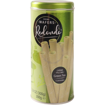 REDONDO CREME WAFERS 300G - GREEN TEA