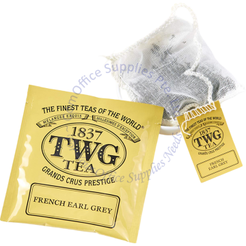 TWG ENVELOPED TEABAGS (2.5Gx200s) - FRENCH EARL GREY