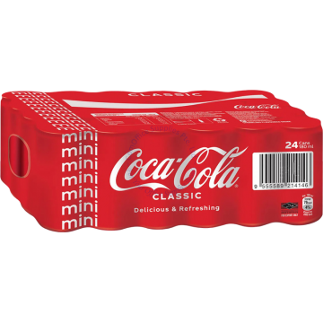 COCA COLA MINI CAN DRINKS (180MLx24s) - CLASSIC