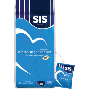 SIS WHITE SUGAR SACHETS (5Gx100s)