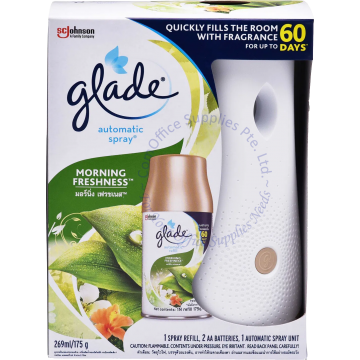 GLADE AUTOMATIC SPRAY STARTER KIT 269ML/175G - MORNING FRESHNESS