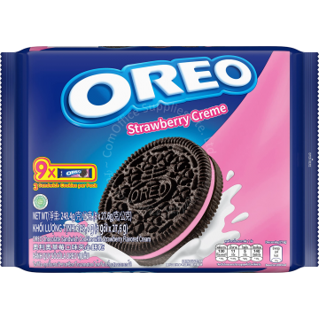 OREO COOKIE SANDWICH BISCUIT (27.6Gx9s) - STRAWBERRY