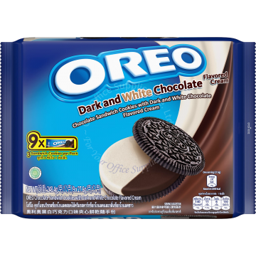 OREO COOKIE SANDWICH BISCUIT (27.6Gx9s) - DARK & WHITE CHOCOLATE
