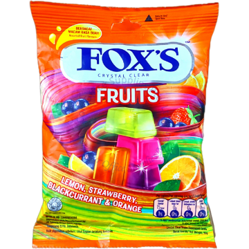 FOX'S CRYSTAL CLEAR SWEETS 90G - FRUITS
