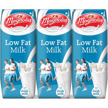 MAGNOLIA UHT PACKET MILK (200MLx6s) - LOW FAT