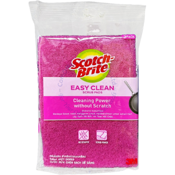 3M SCOTCH-BRITE EASY CLEAN SCRUB PAD 3M-PAD-STD/3-87 (3s)